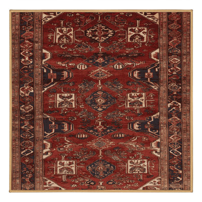 Tapis brun lavable à la machine