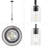 Lantier 1-Light Mini Pendant Matte Black with Clear Glass