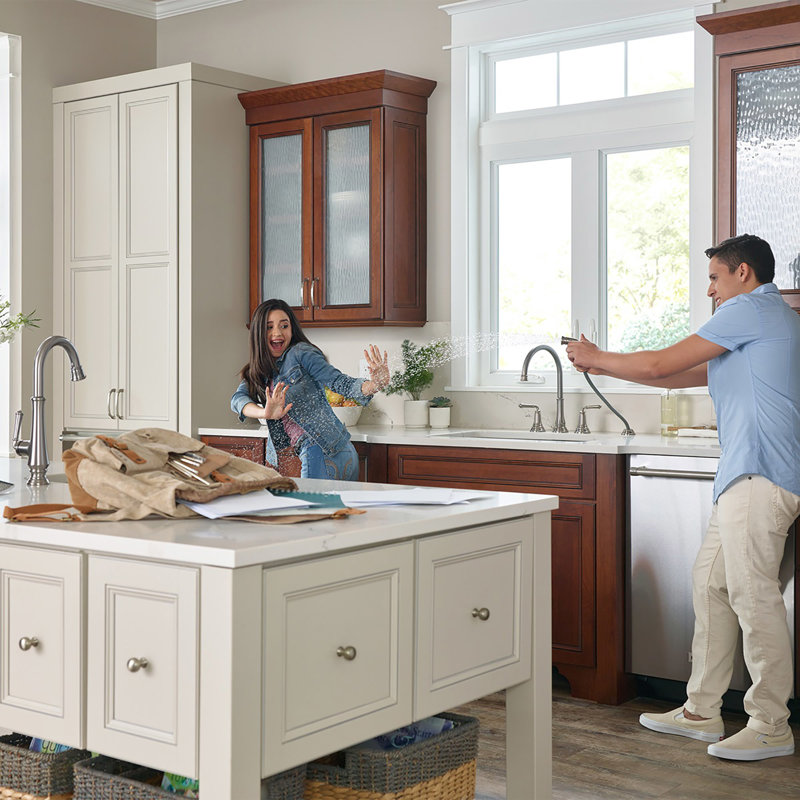 American Standard Delancey Kitchen Faucet with Side Spray, Stainless Steel