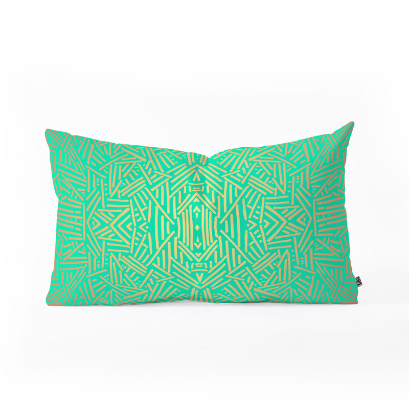 Coussin Jacqueline Maldonado, 14 po x 23 po, Rectangulaire