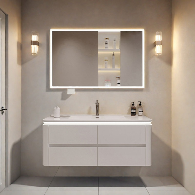 Light luxury and simple style bathroom cabinet