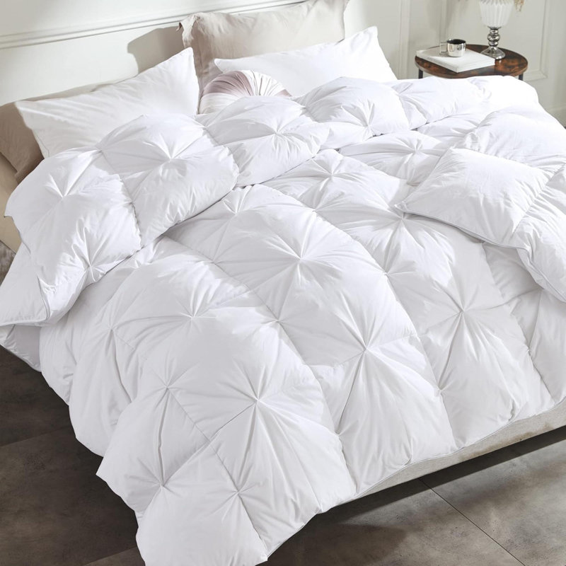 Édredon en duvet d'oie de très grande taille - Housse de couette en duvet d'oie ultra-douce 750