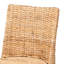 Chaise d'appoint en bois massif beige Beola