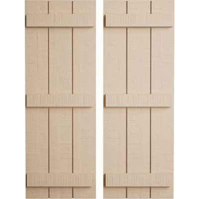 Volets en faux bois rustique à planche et nouettes (par paire)