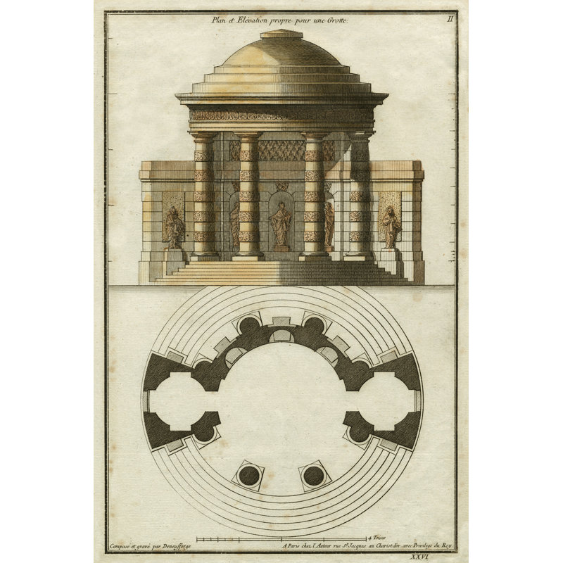 Deneufforge Architecture II by Deneufforge - Wrapped Canvas Print, 46cm H x 30cm W x 3.8cm D