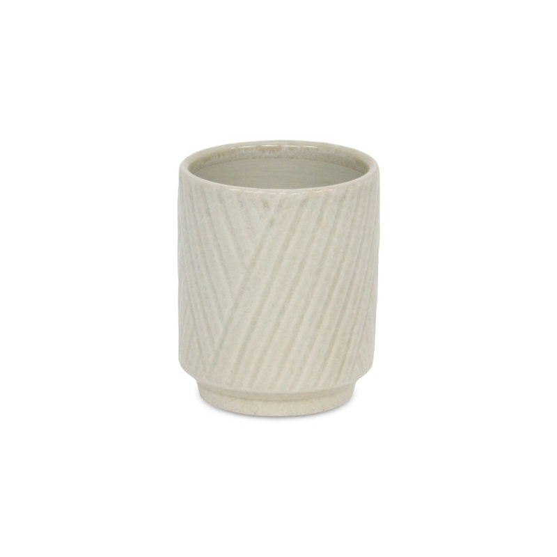 Kettering Handmade Ceramic Pot Planter, White