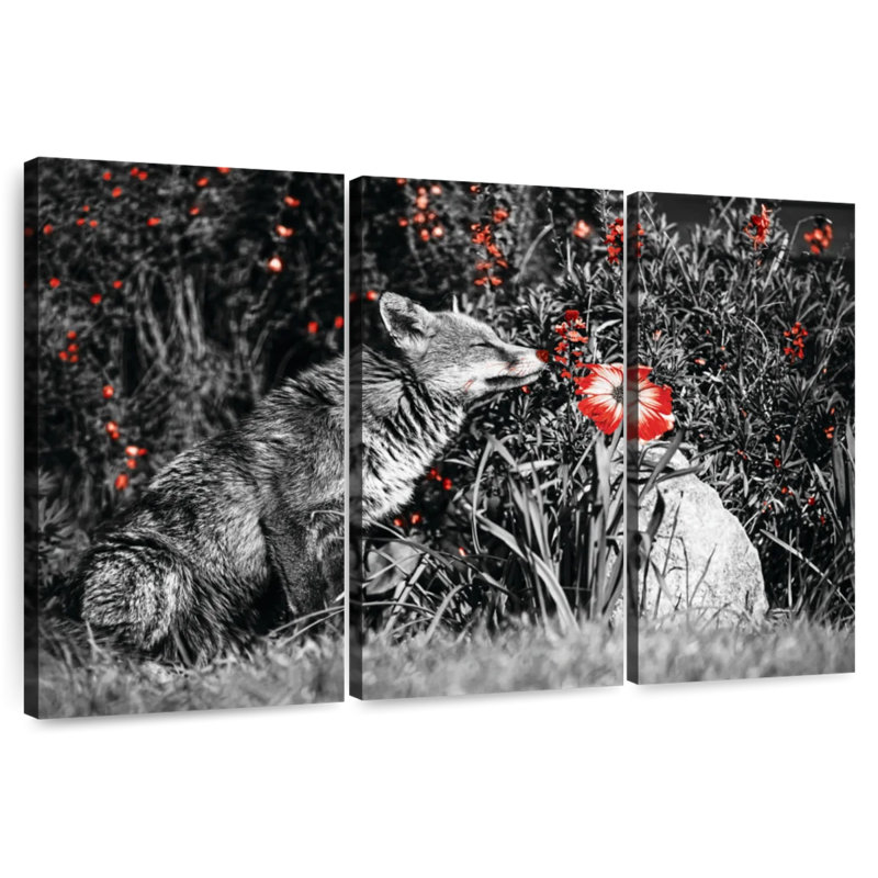 Brampt Red Fox Garden Pop, 36" H x 57" W