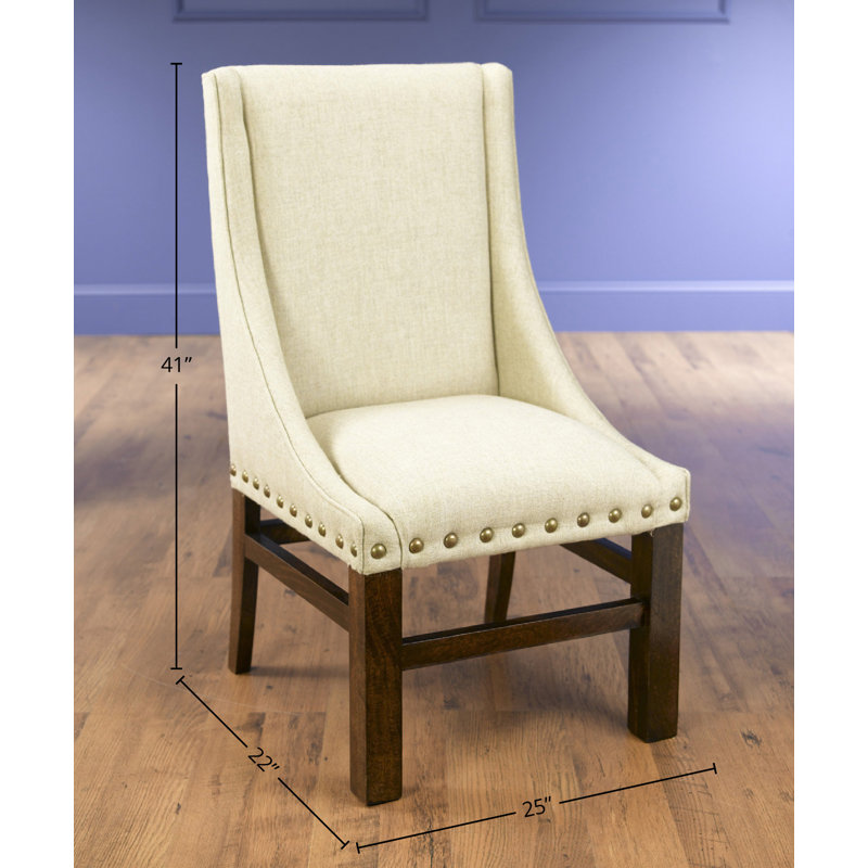 Chaise d'appoint en lin kevork