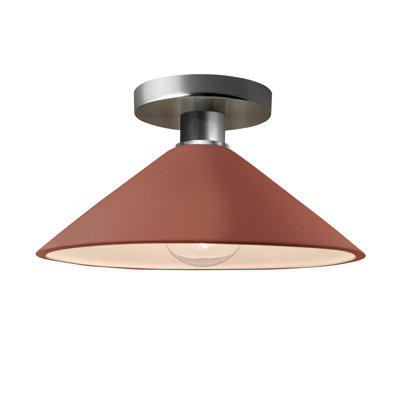Single Light Ceramic Semi Flush Mount