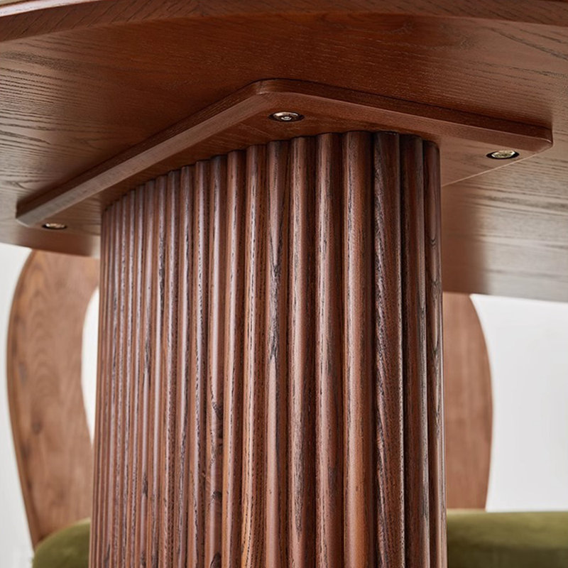 Ensemble de table ovale en bois de frêne Home Home