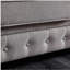 Canapé Chesterfield en tissu de lin