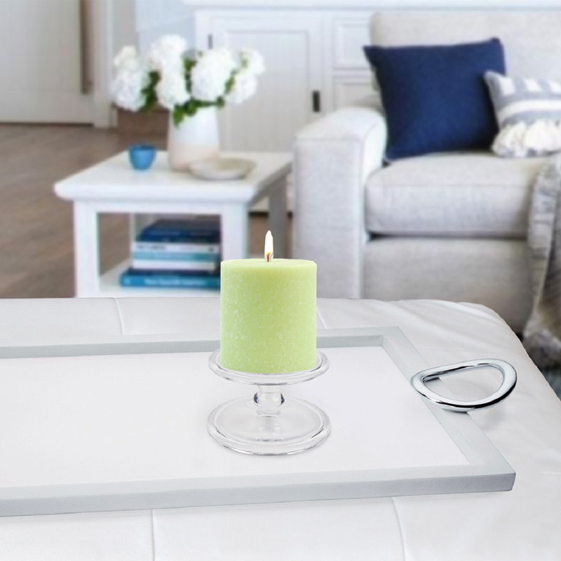 Timberline Unscented Pillar Candle, 3" H x 3" W x 3" D, Willow