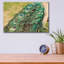«Peacock Feather Tail 01» par Tom Quartermaine, art mural en verre acrylique-109021552