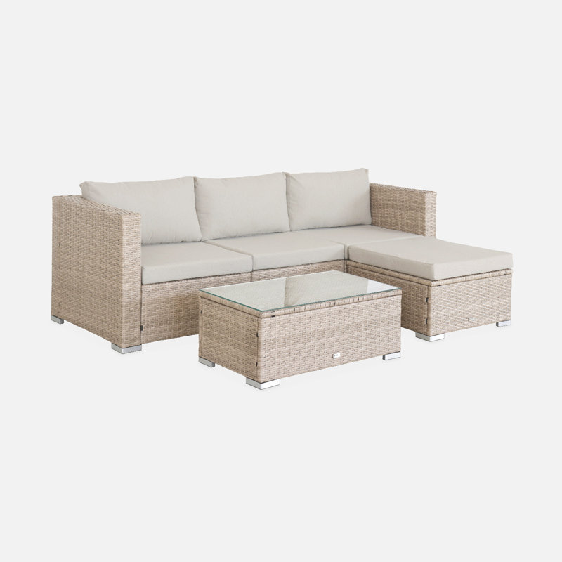Kersten 4-seater Rattan Garden Sofa Set