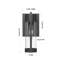 Applique murale d'extérieur 1 lumière noir mat 10 po avec verre transparent Stratford-15533205-15533231-15533228