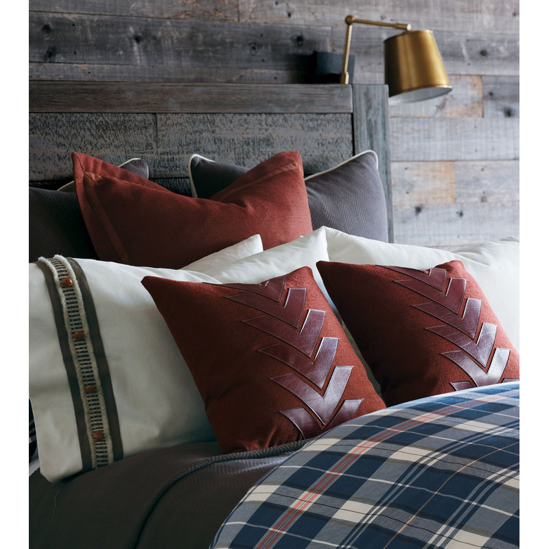 Bellingham Cotton Plaid Duvet Cover, Super Queen Duvet Cover + 4 Shams + 2 Throw Pillow