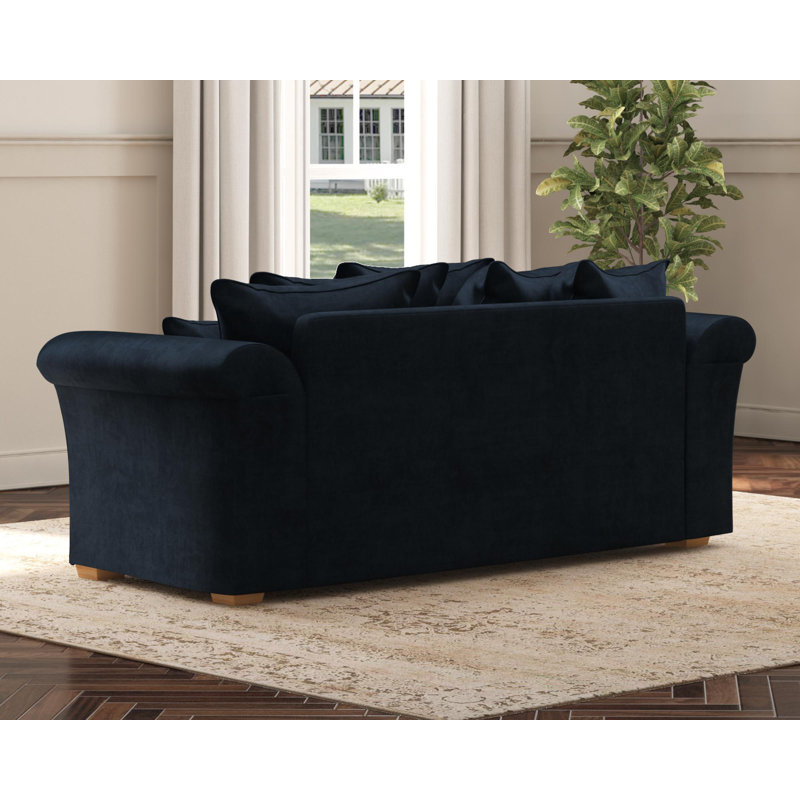 Castleacre Three Seater, Scatter Back, Royal Blue