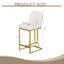 Ensemble de 2 chaises de bar modernes au design polyvalent et au confort suprême