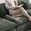 Canapé d'angle modulaire en chenille de 108 pouces avec pouf, canapé en L à assise profonde avec poches latérales et 5 coussins-1207185846