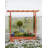 Wooden Elevated Garden Planter With Trellis-1986312900
