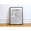«San Diego City Map», reproduction d'impression sur affiche en gris-24705683