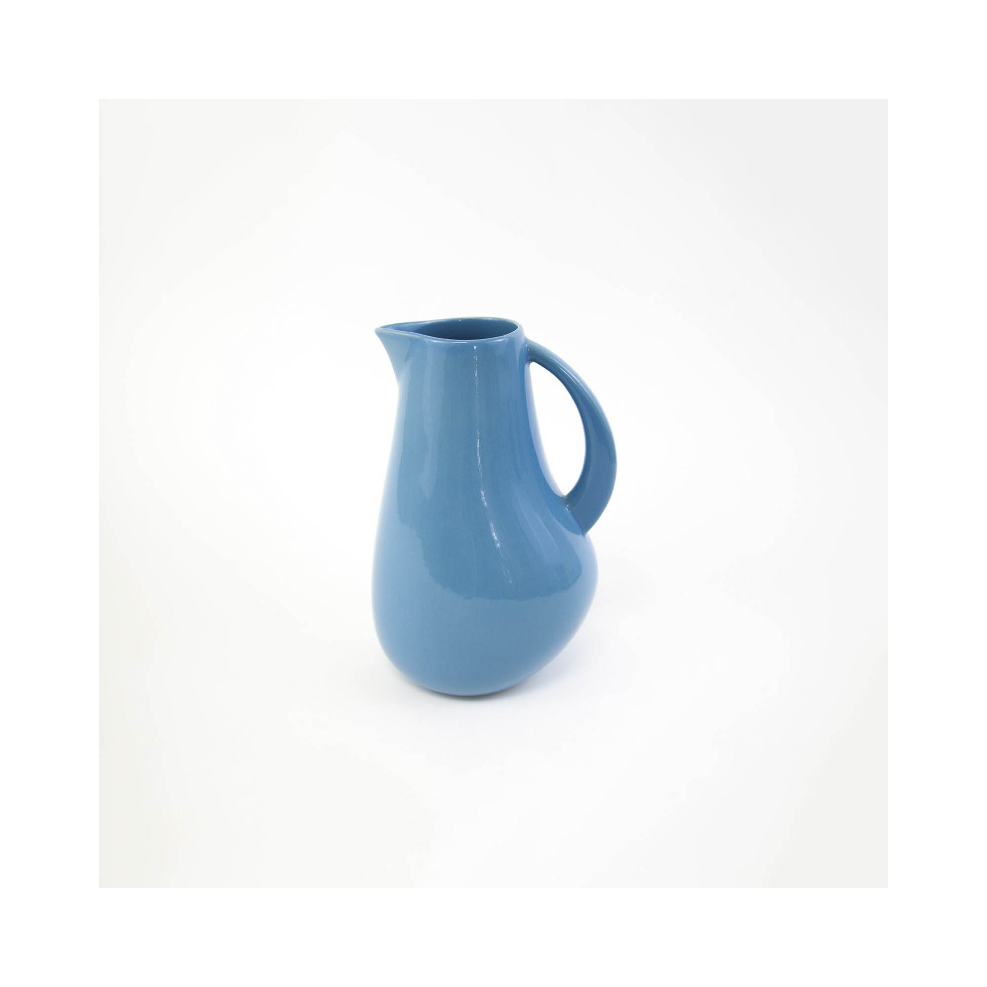 Borgen 72oz. Stoneware Pitcher, Azure