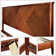 Panthera Solid Wood Bed Frame with Artistic Patterned Headboard