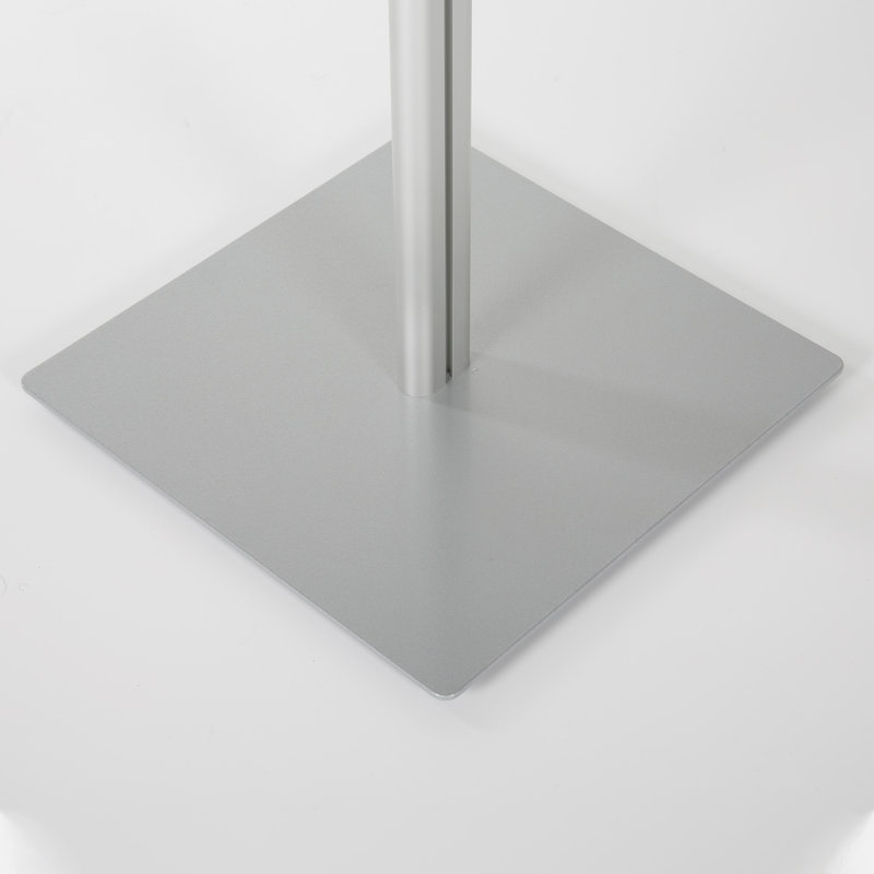 Distributeur de savon sur pied, Argent / gris