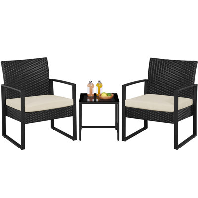 2 Seater Rattan Conversation Set