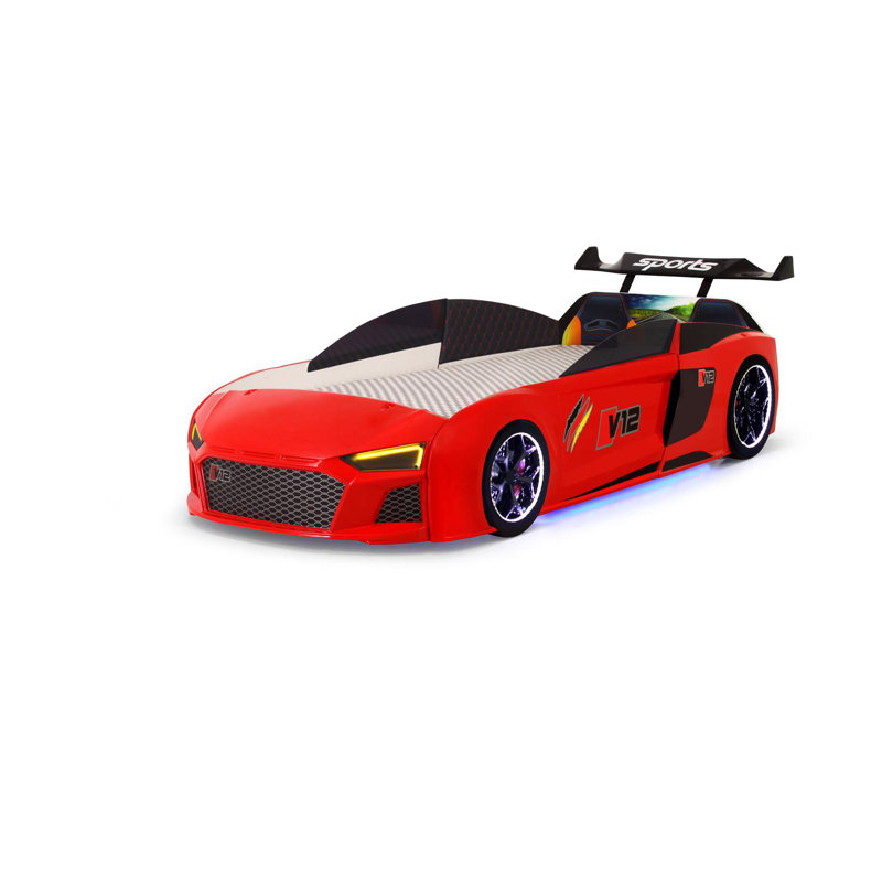 Lit standard simple Tori Cars, Rouge