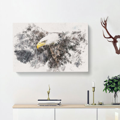 Sketch of a Golden Eagle Watercolour - Wrapped Canvas