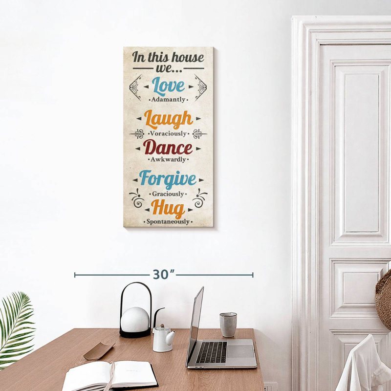 Blissful Family Rules Wall Sign
