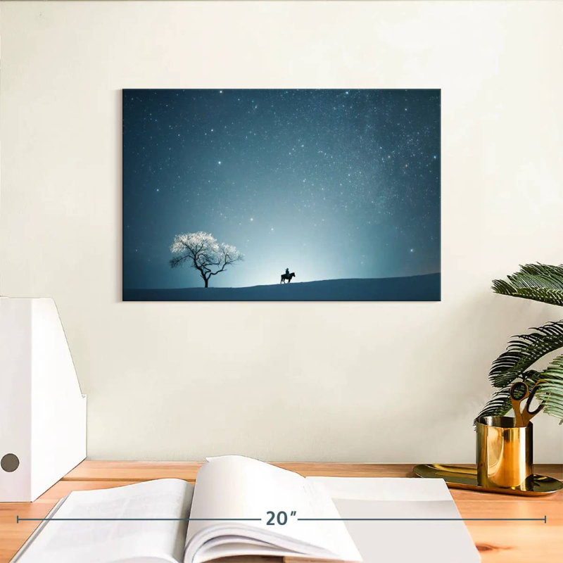 Une nuit étoilée II, H 8 po x l 12 po