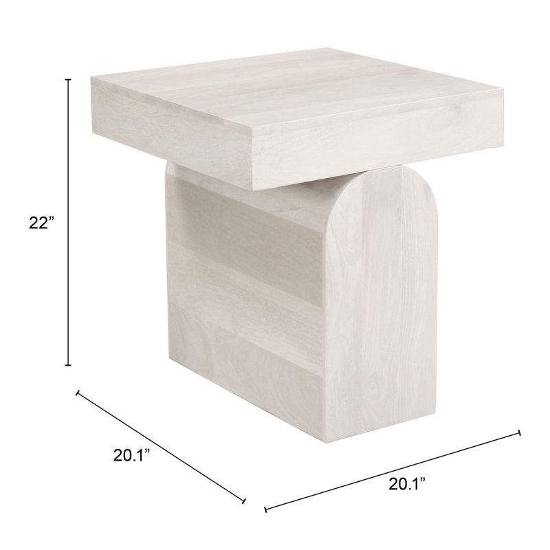 Julienne Solid Wood End Table