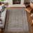 Vintage Border Stone Gray Indoor High-Low Area Rug-656697995