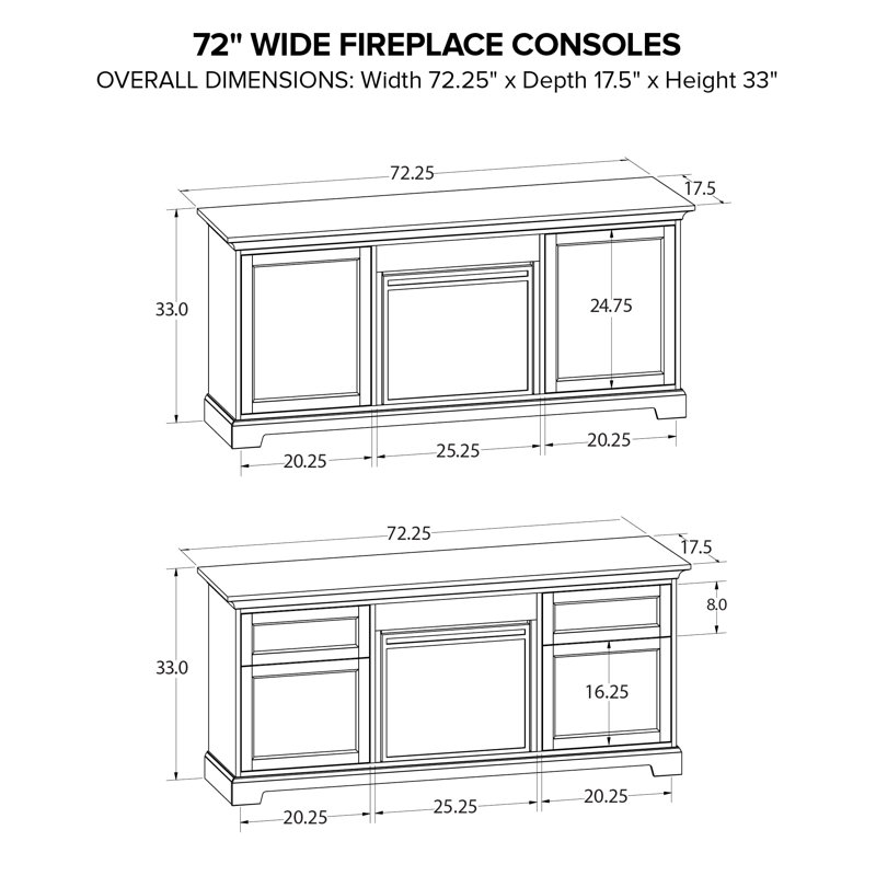TV Stand Fireplace for TVs up to 32" Fireplace