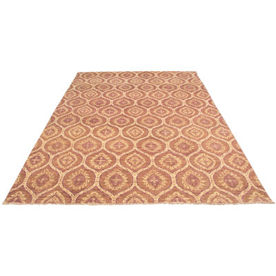 One-of-a-Kind 10'2" X 14'5" 2010s Wool Area Rug in Brown