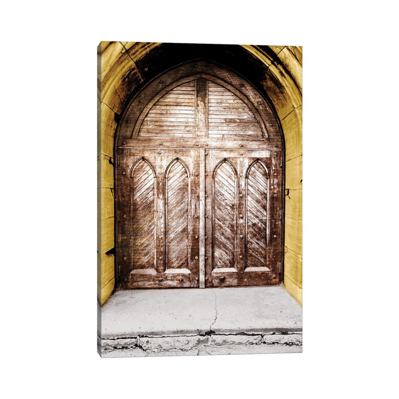 Porte dorée de la cathédrale I, H 18 po x l 12 po x 1,5 po