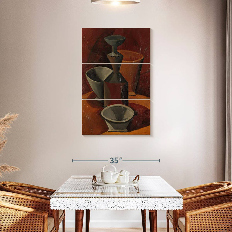 Avery Pitcher And Bowls, 45" H x 28" W