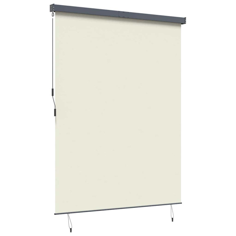 Vidaxl Outdoor Roller Blind Striped Fabric, 250cm L x 200cm W, Cream