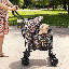 Poussette pour chien avec poussette réglable