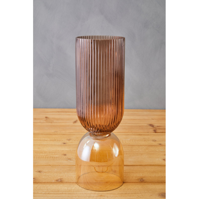 Demekia Glass Table Vase, 36cm H x 12cm W x 12cm D