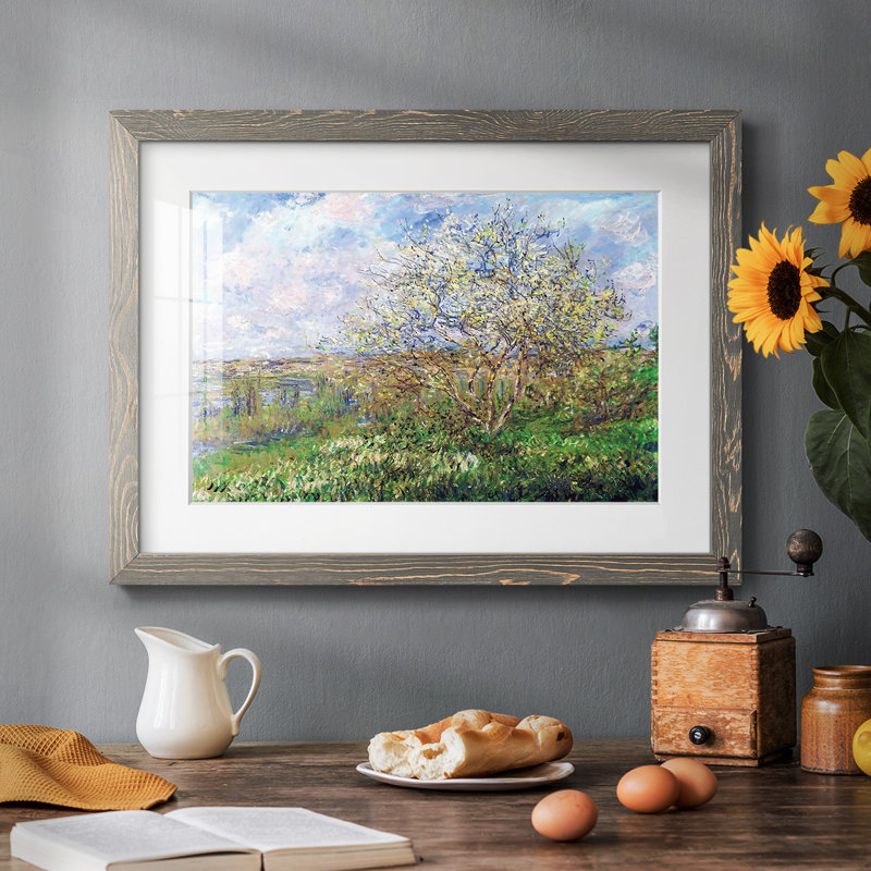" Springtime, 1880 ", Grey, 26" H x 38" W x 1.5" D
