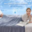 Couverture légère et rafraîchissante pour les dormeurs chauds, couverture confortable de luxe pour lit ou canapé, jeté réversible adapté pour le printemps et l'été-110493549-110493554