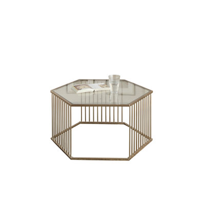 Kusin Glass Top Coffee Table