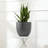 Acushnet 17.5" Dia Gray Round Planter, Outdoor Pot with Drainage Hole-1398424968-1398424974