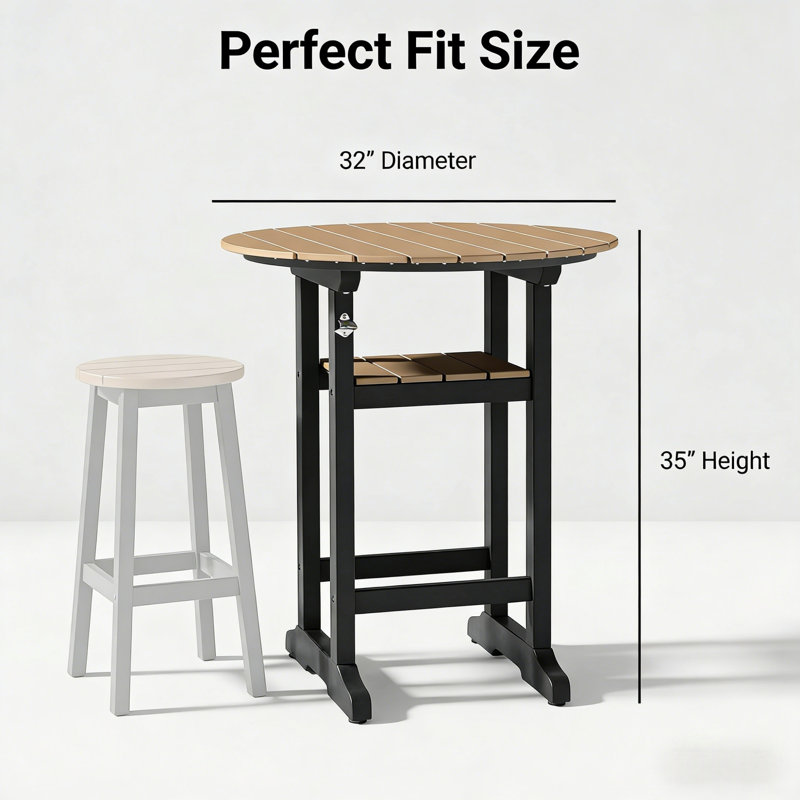  Table de bar ronde Yardgrace
