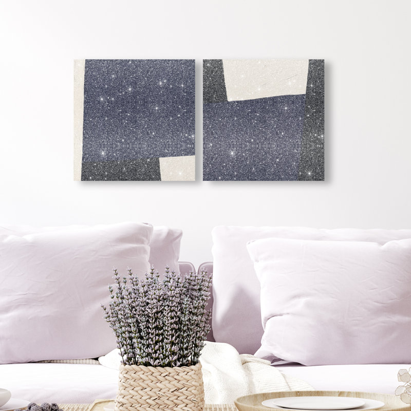 In Blue Set Set by Oliver Gal, 12"H x 12"W, Gallery Wrapped