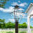 Boto Stained Glass Lantern Head Post Lantern-1368132775