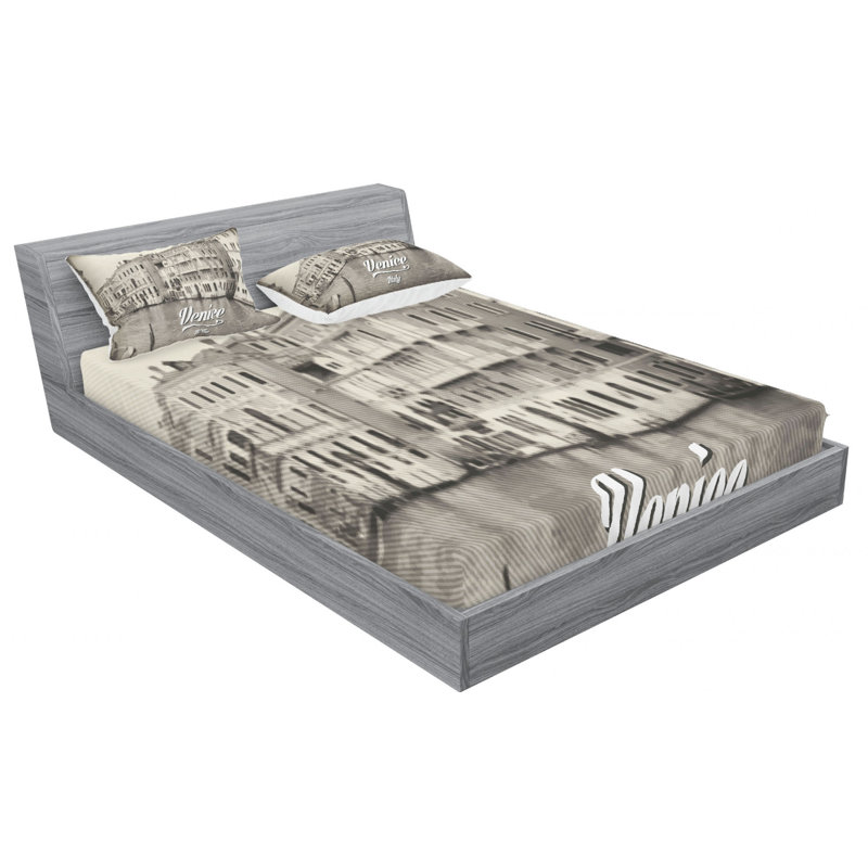 Microfiber Sheet Set, Queen Sheet Set with Fitted Sheet